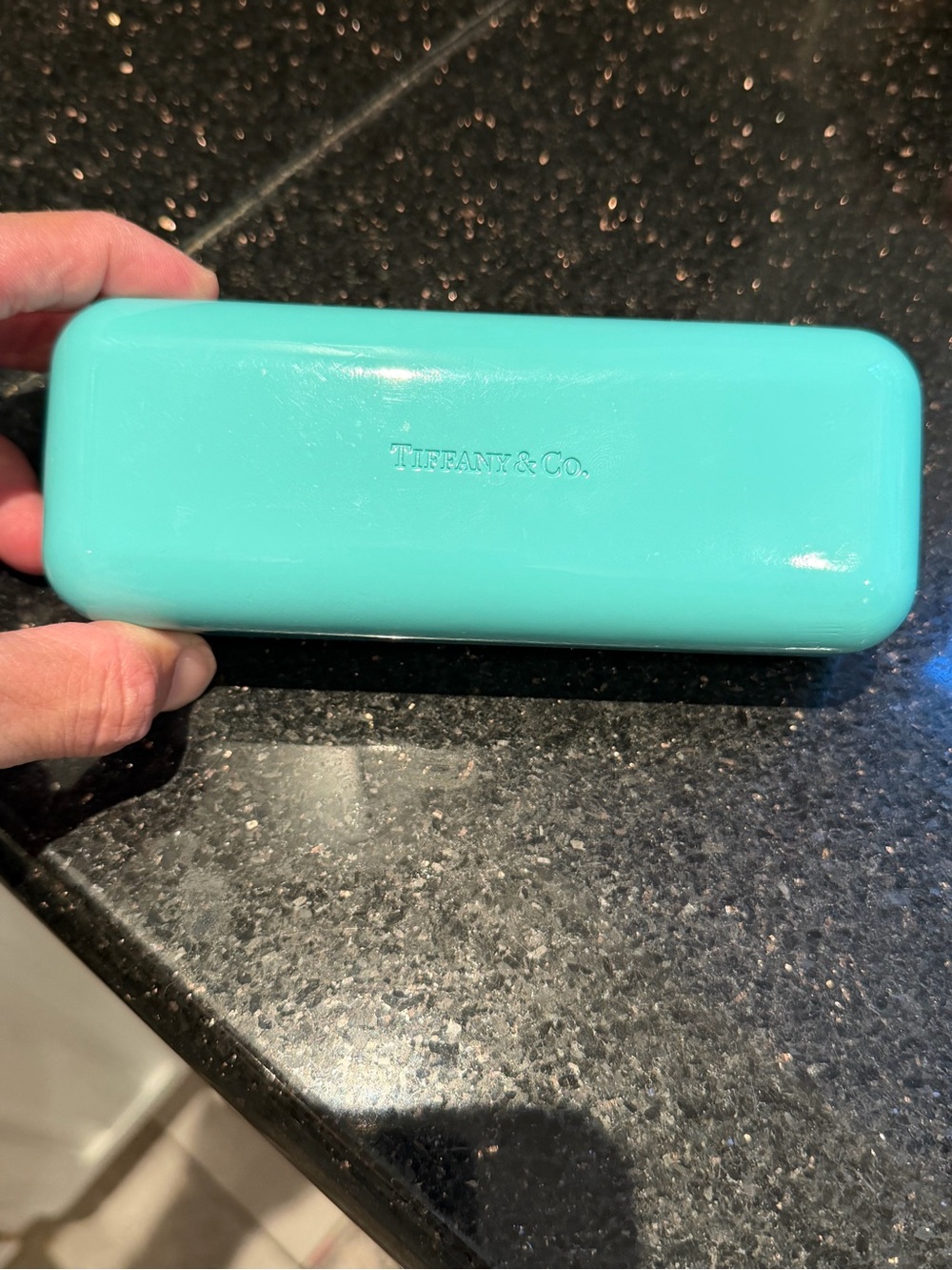 Tiffany & Co. Blue Hardshell Eyeglasses Case